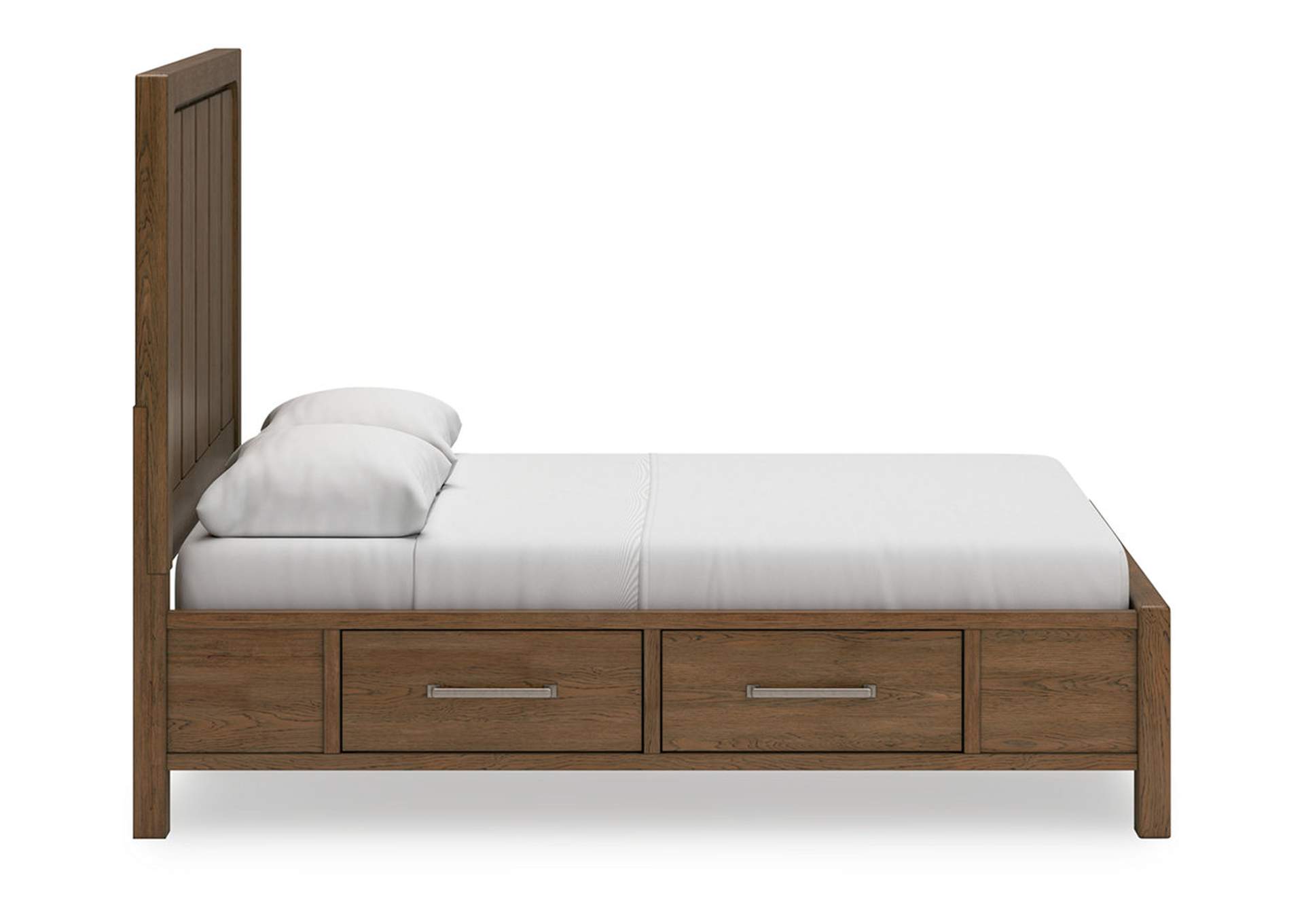 Cabalynn Queen Panel Bed with Storage with Mirrored Dresser and Chest,Signature Design By Ashley