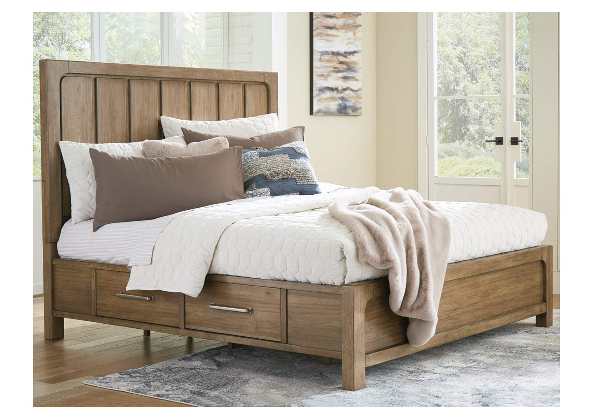 Cabalynn California King Panel Bed with Storage,Signature Design By Ashley