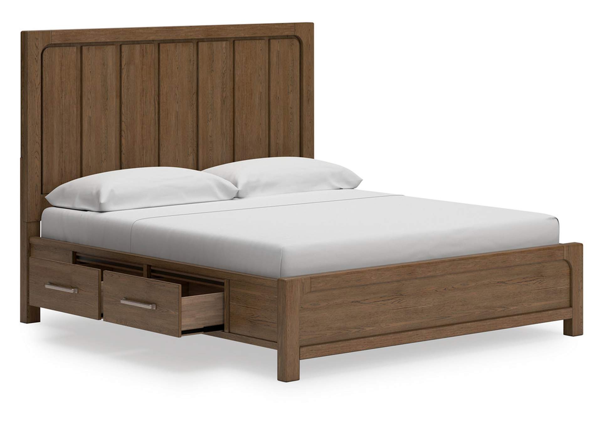 Cabalynn King Panel Bed with Storage, Dresser and Mirror,Signature Design By Ashley