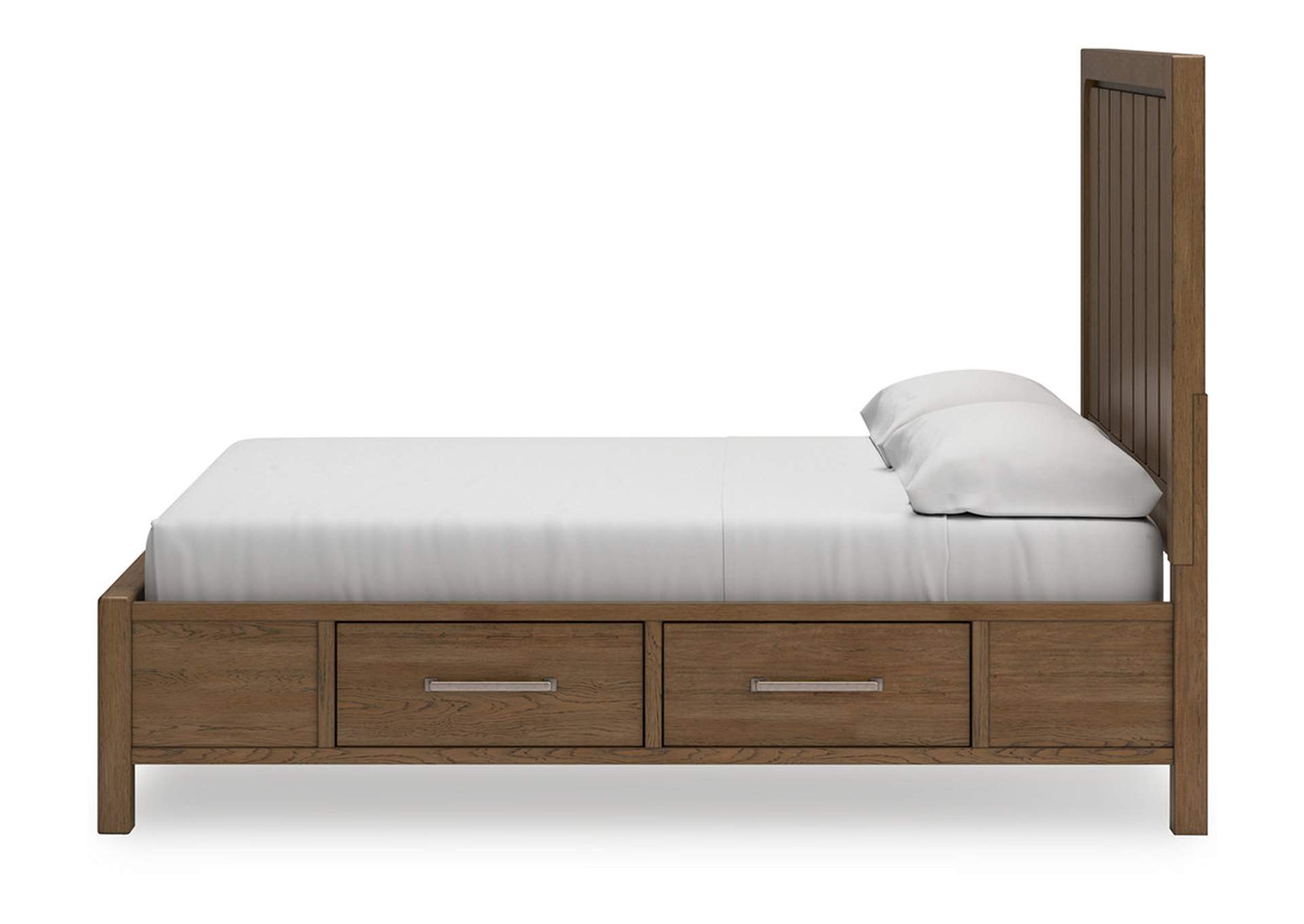 Cabalynn King Panel Bed with Storage with Mirrored Dresser and 2 Nightstands,Signature Design By Ashley