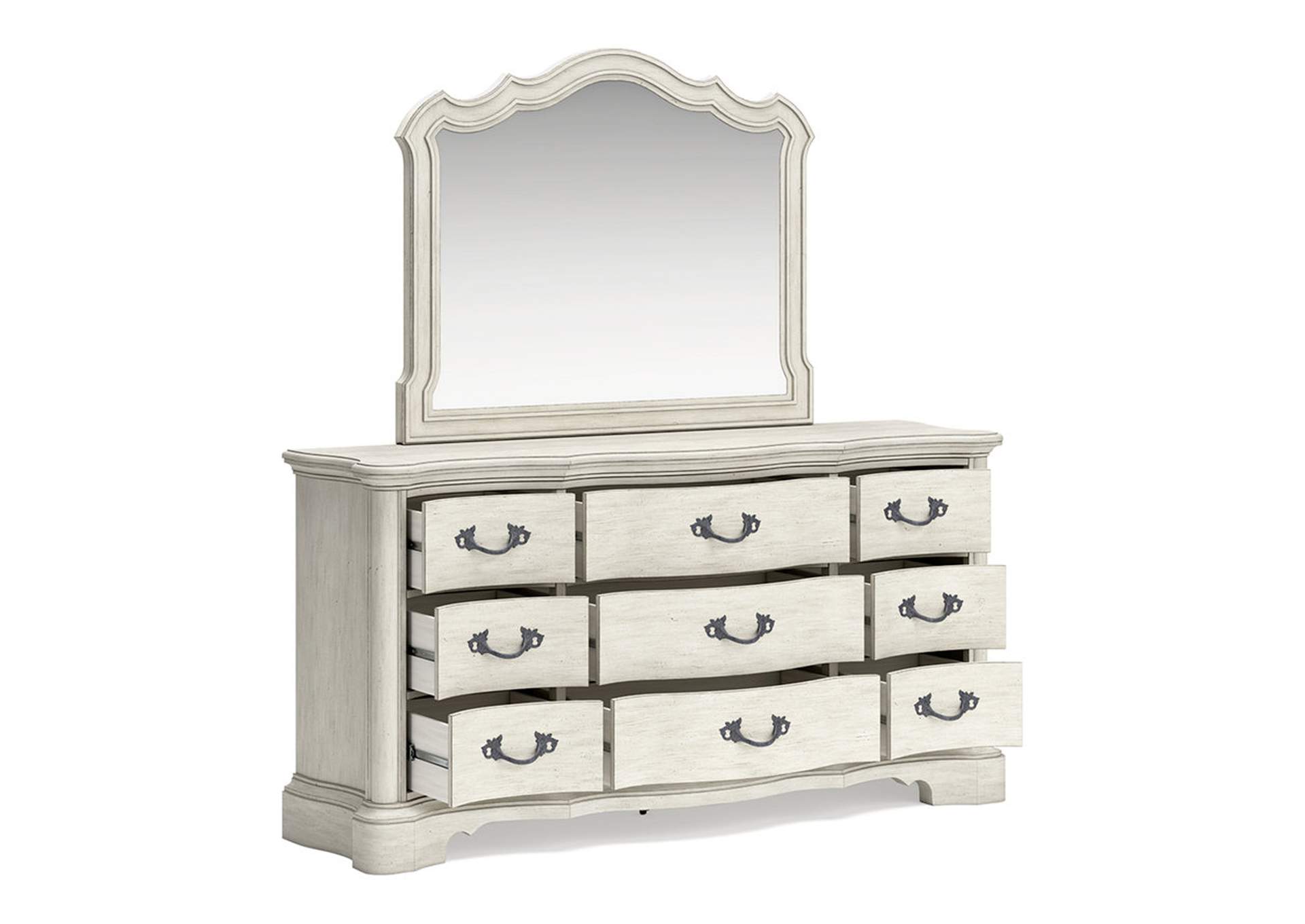 Arlendyne King Upholstered Bed, Dresser and Mirror,Signature Design By Ashley