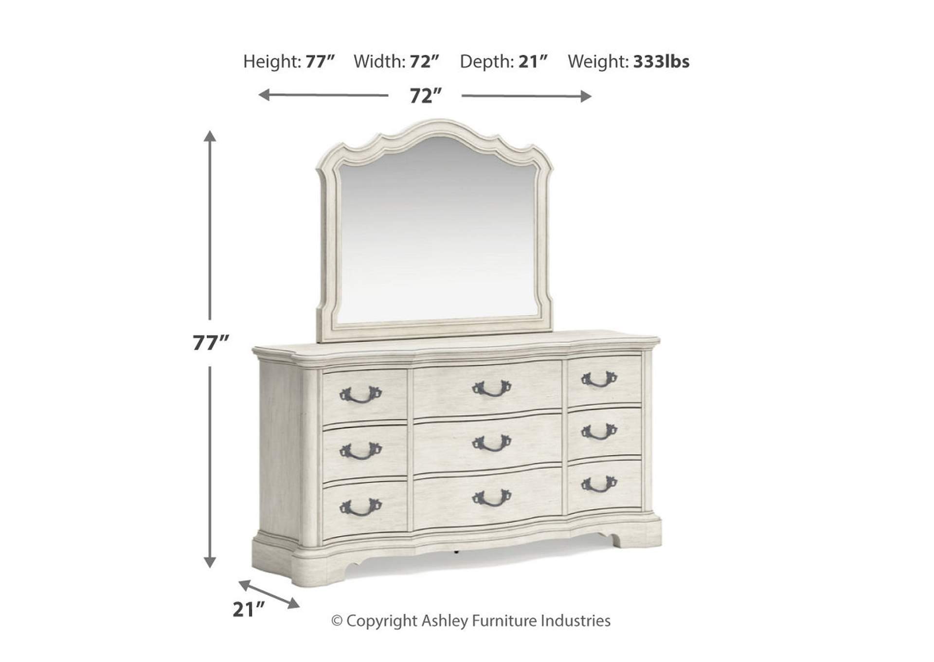 Arlendyne Dresser and Mirror,Signature Design By Ashley