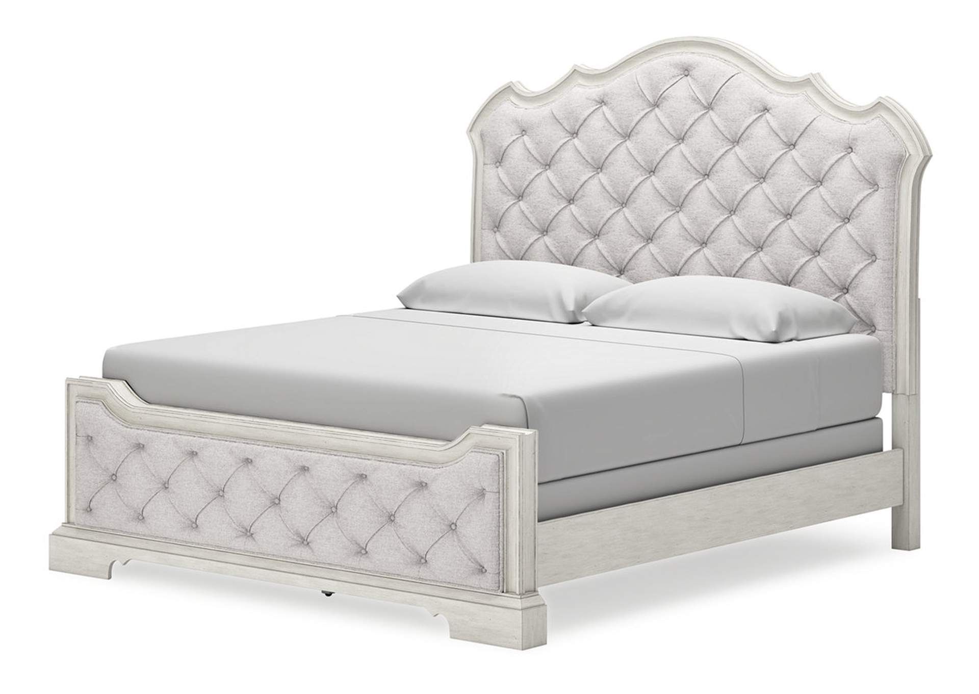 Arlendyne King Upholstered Bed with Mirrored Dresser and 2 Nightstands,Signature Design By Ashley