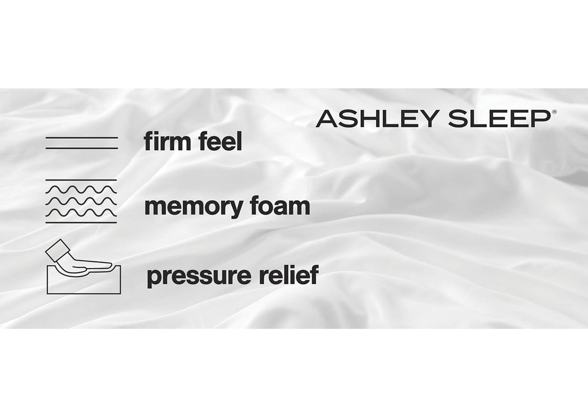 10 Inch Chime Memory Foam Twin Mattress in a Box,Sierra Sleep by Ashley