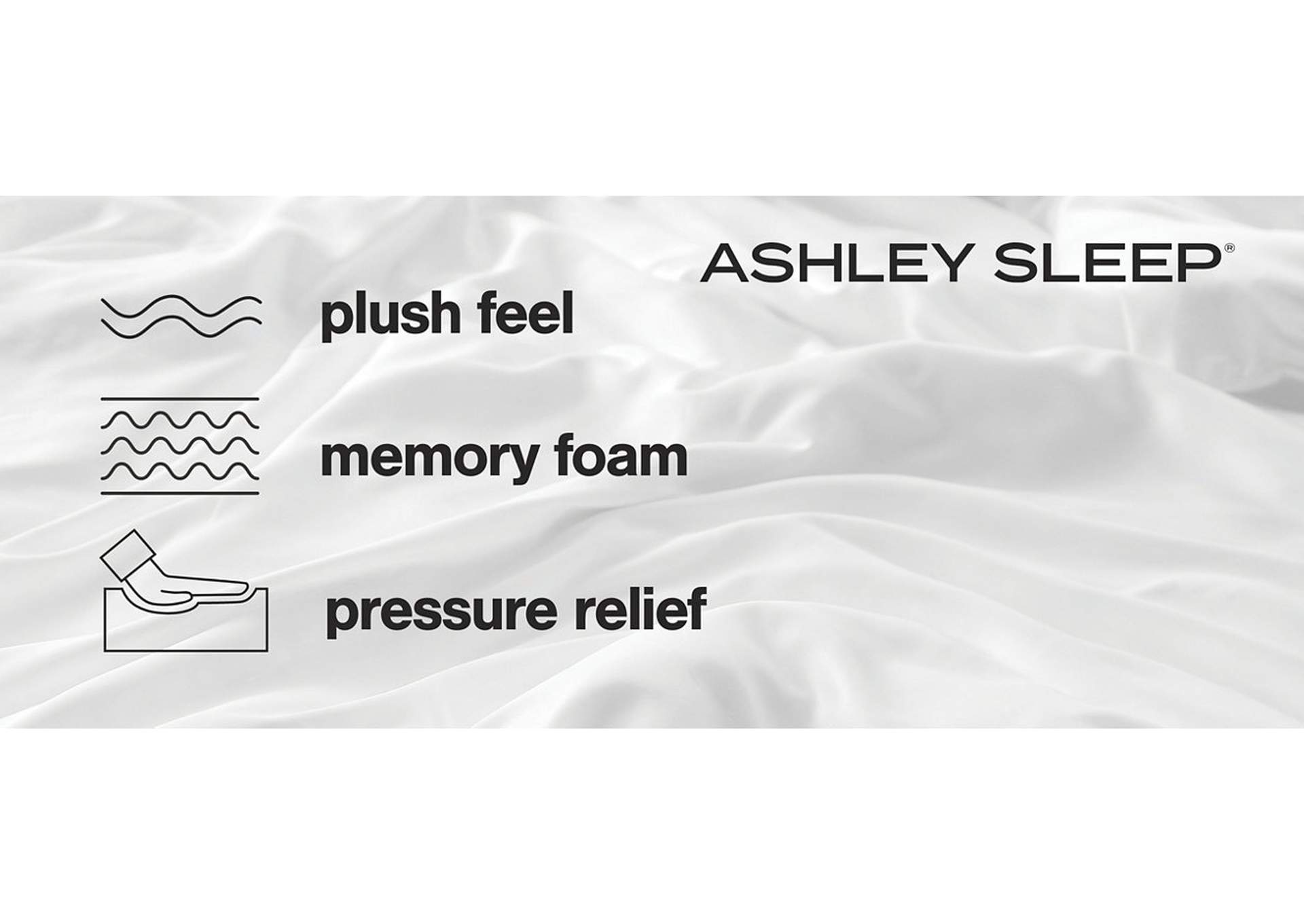 Chime 12 Inch Memory Foam Full Mattress in a Box,Sierra Sleep by Ashley