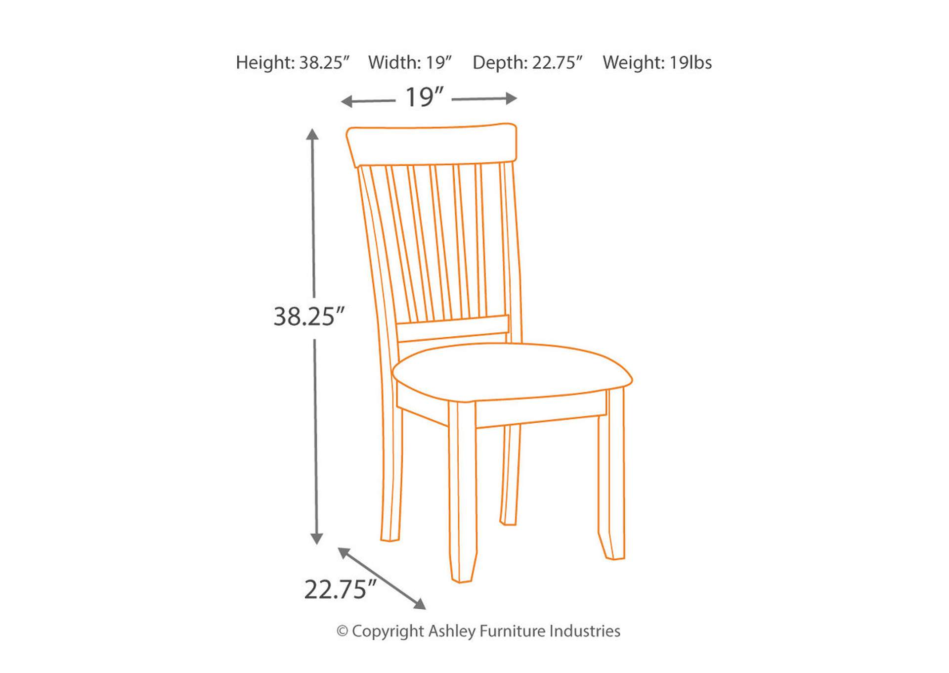 Berringer 2-Piece Dining Room Chair,Ashley