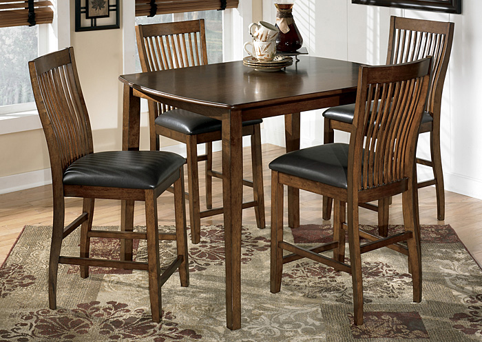 Stuman Counter Height Dining Table w/ 4 Chairs,ABF Signature Design by Ashley