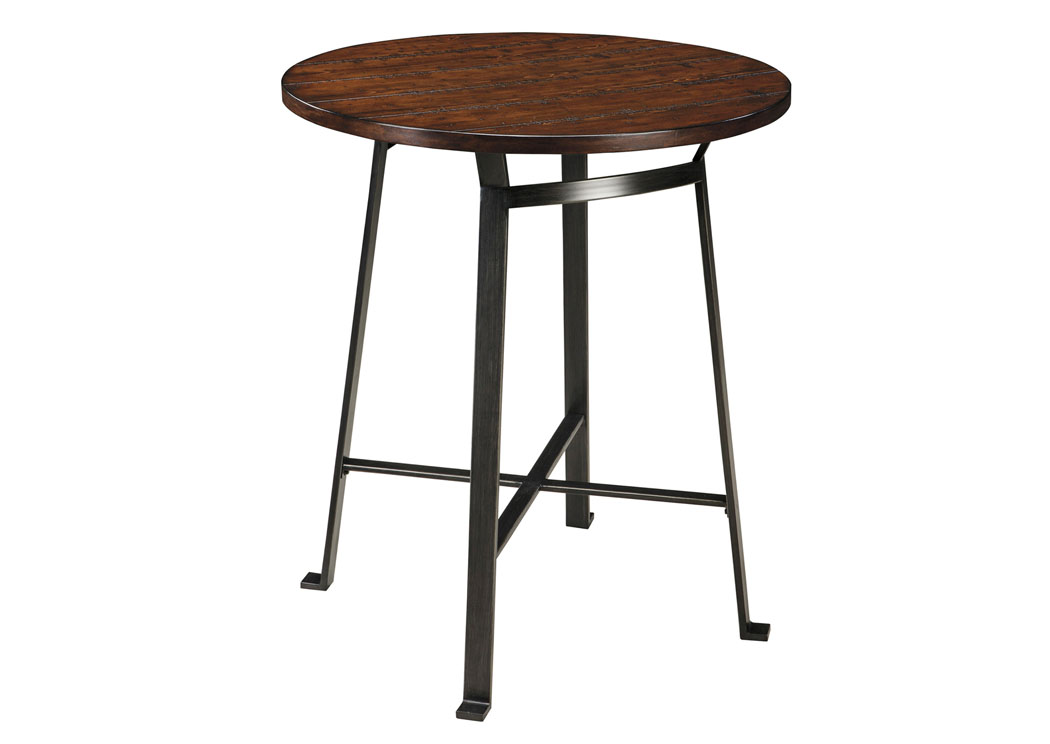 Challiman Rustic Brown Round Counter Table,ABF Signature Design by Ashley