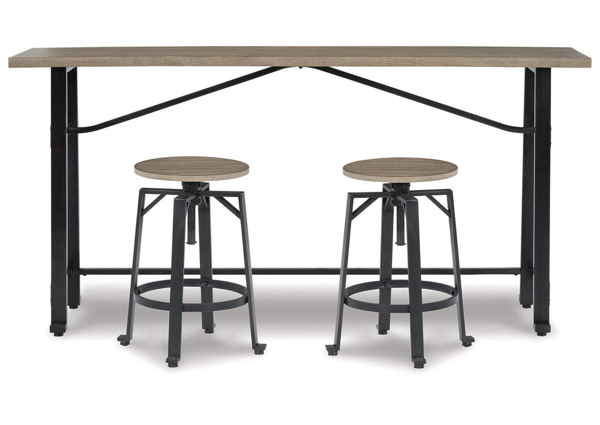 Lesterton Counter Height Dining Table and 2 Barstools,Signature Design By Ashley