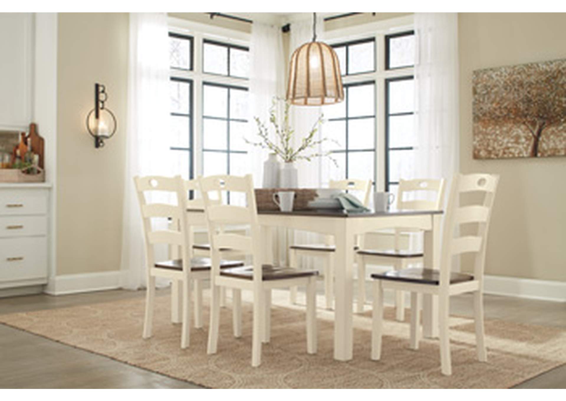 Woodanville Dining Table and Chairs (Set of 7),Signature Design By Ashley