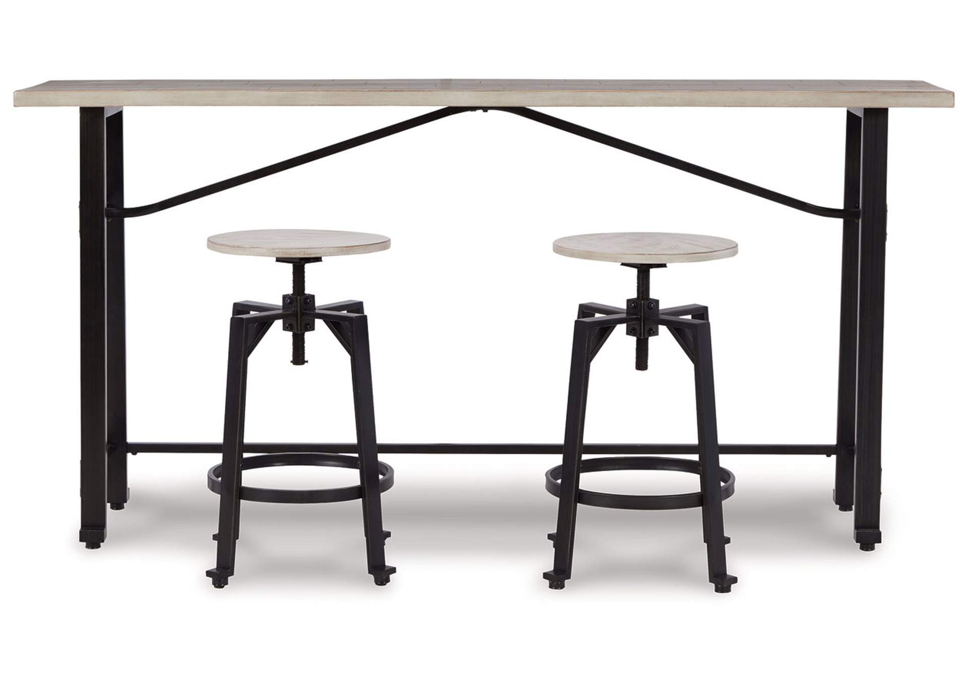 Karisslyn Counter Height Dining Table and 2 Barstools,Signature Design By Ashley