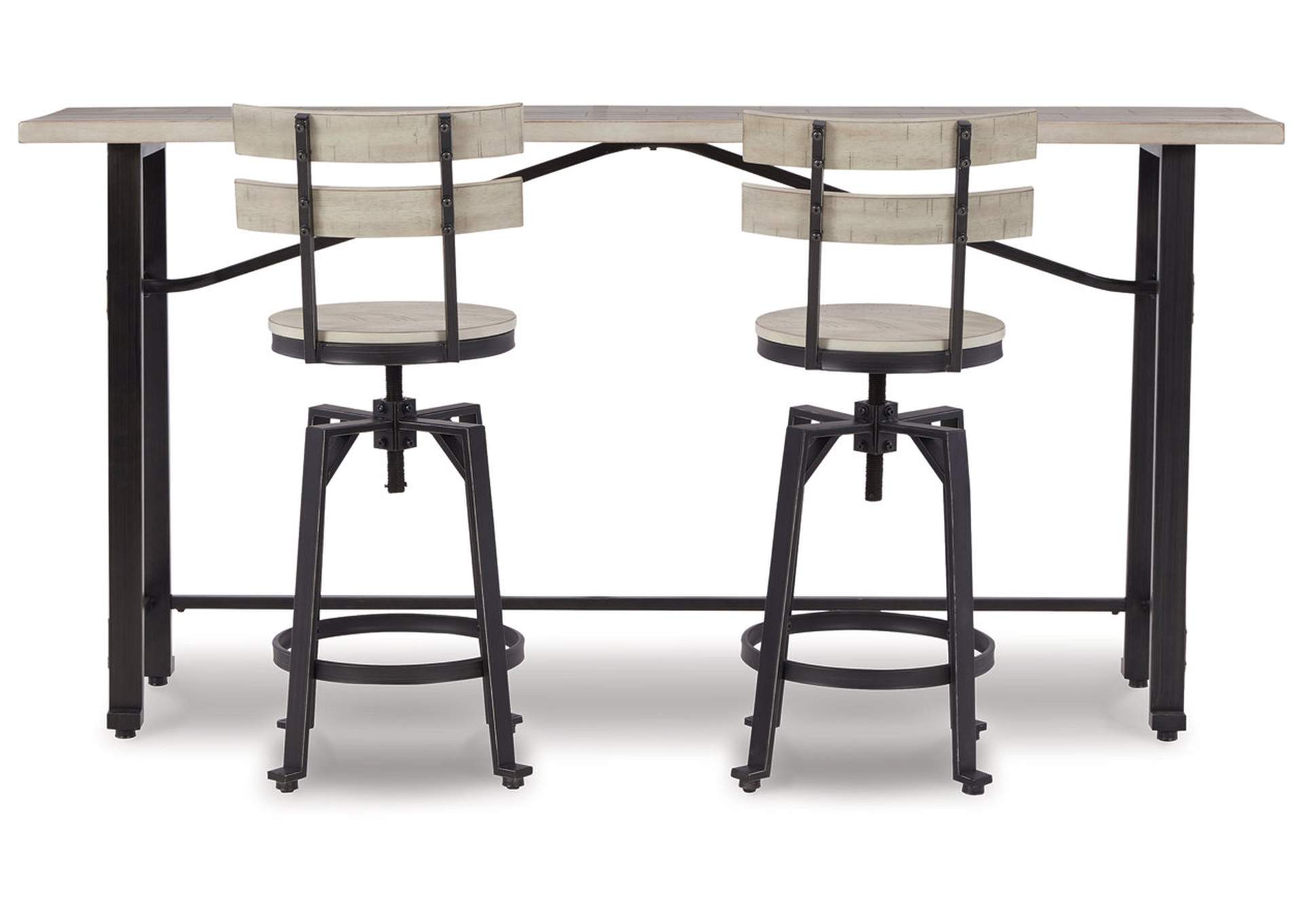 Karisslyn Counter Height Dining Table and 2 Barstools,Signature Design By Ashley