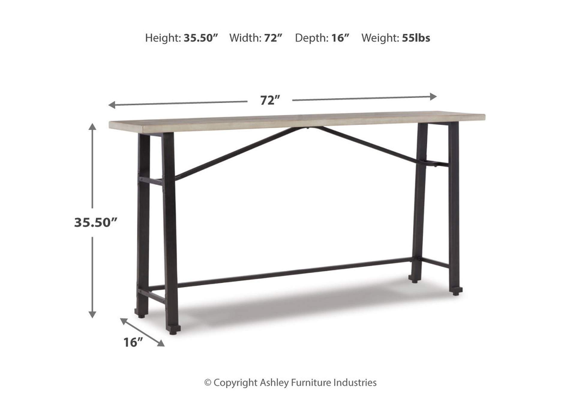 Karisslyn Long Counter Table,Signature Design By Ashley