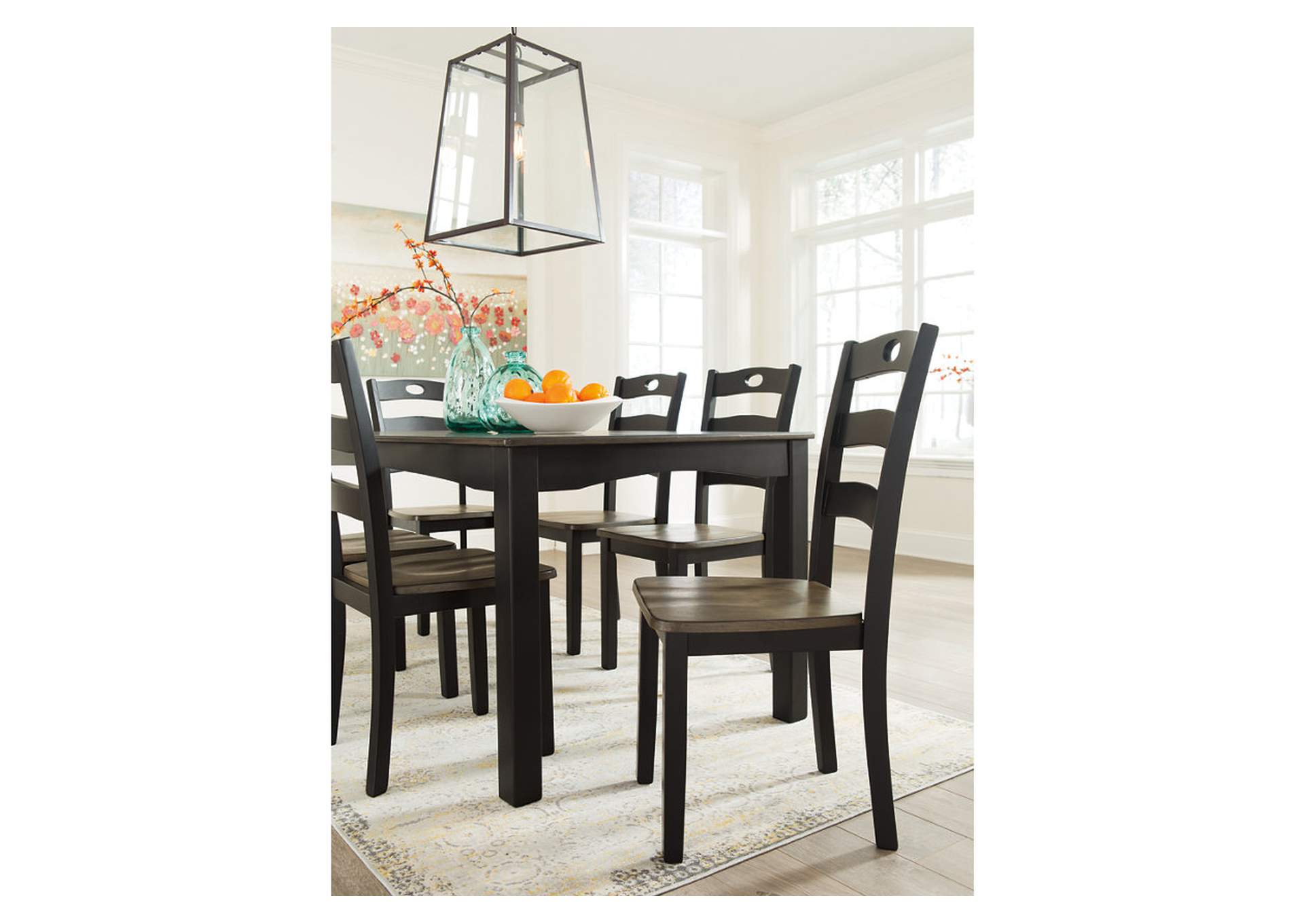 Froshburg Dining Table and Chairs (Set of 7),Signature Design By Ashley