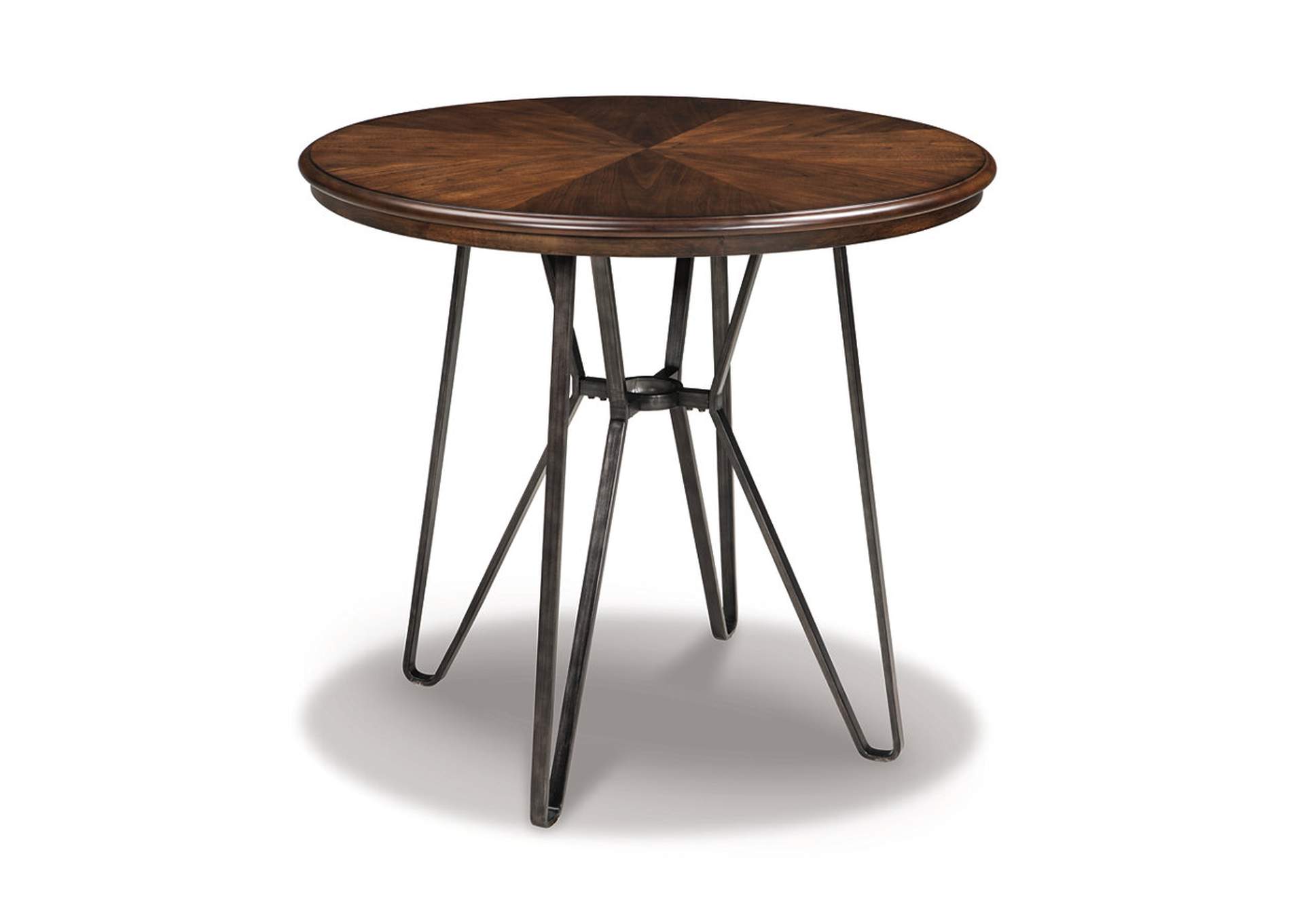 Centiar Two-Tone Brown Round Dining Room Counter Table,ABF Signature Design by Ashley