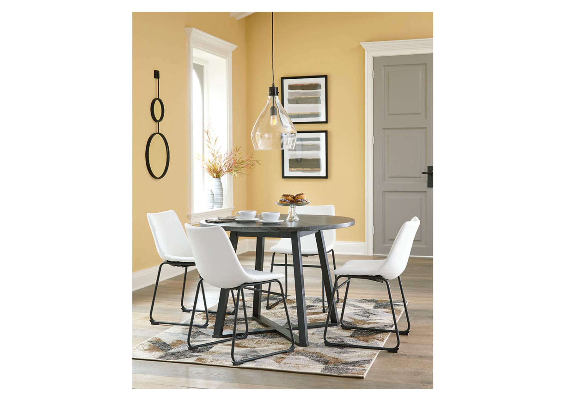 Centiar Dining Table and 4 Chairs Northeast Furniture Mart
