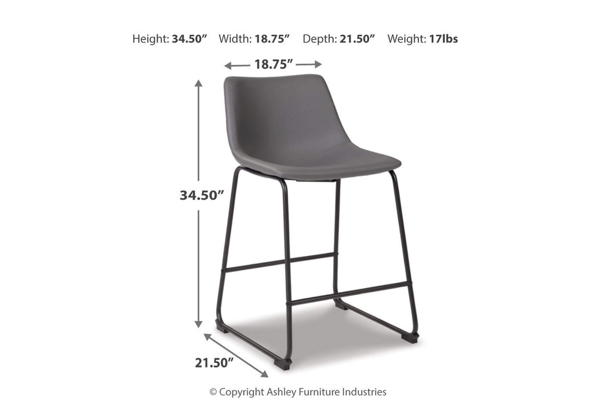 Centiar Counter Height Bar Stool,Signature Design By Ashley