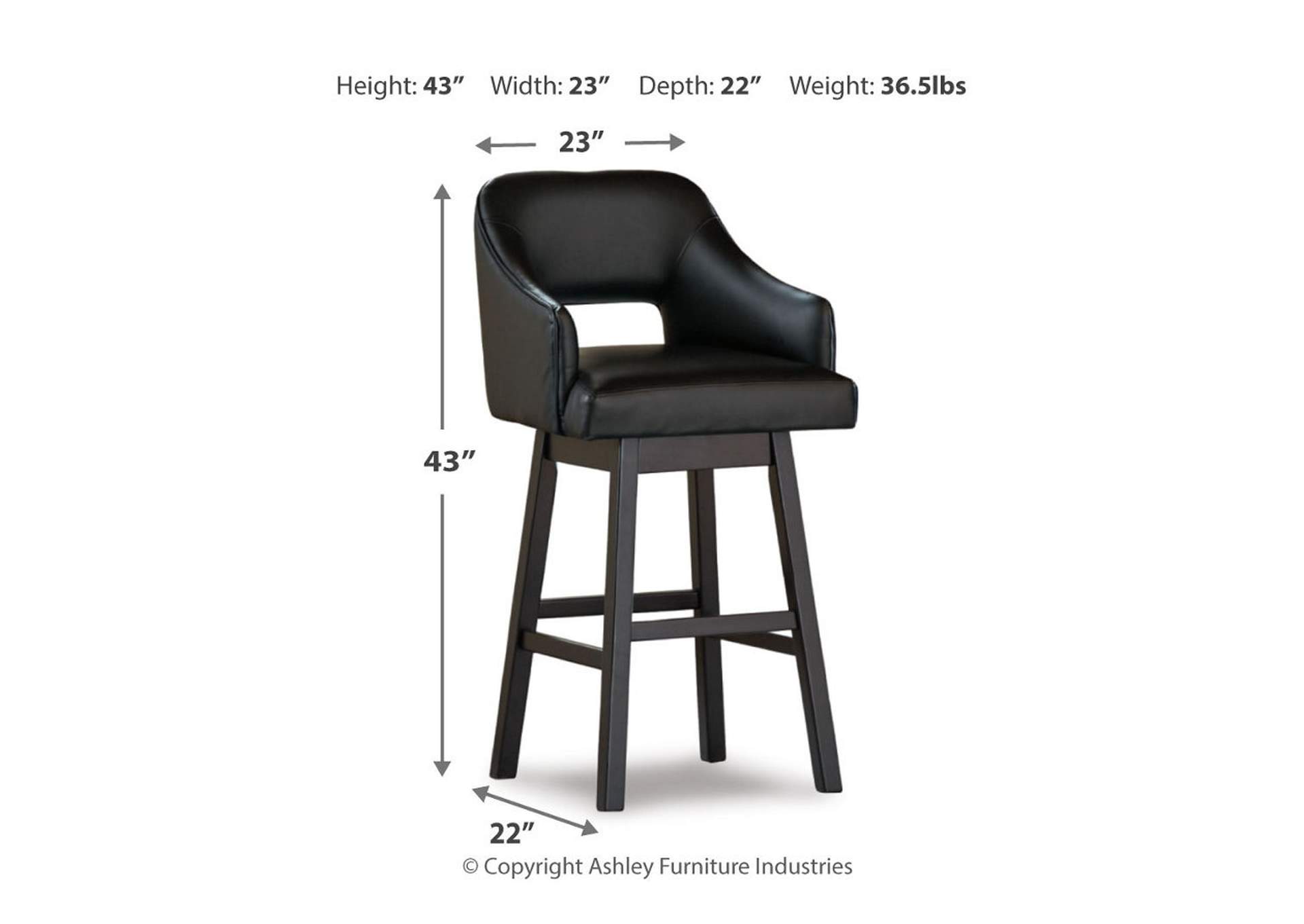 Tallenger Bar Height Bar Stool,Signature Design By Ashley