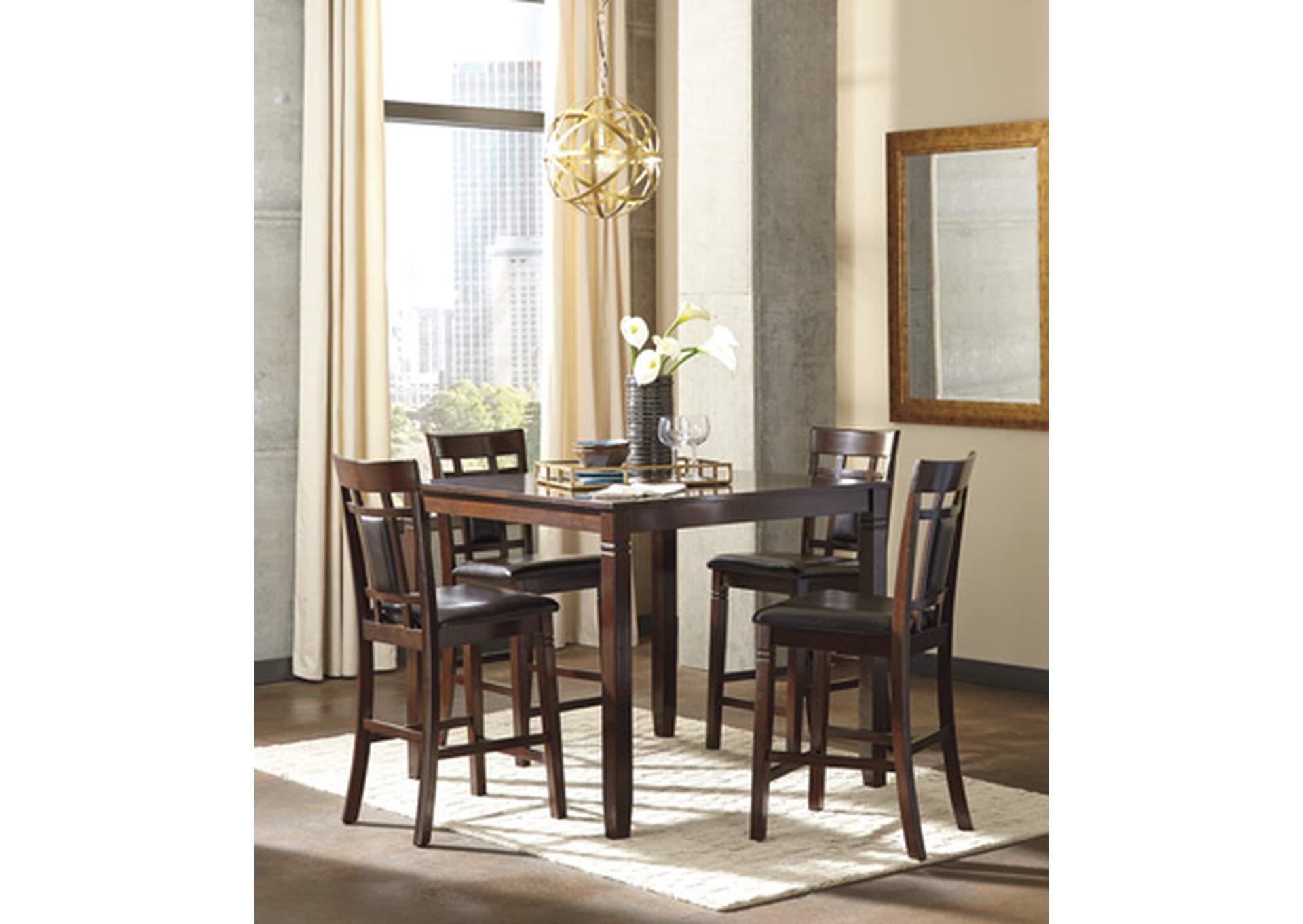 Bennox Counter Height Dining Table and Bar Stools (Set of 5),Signature Design By Ashley