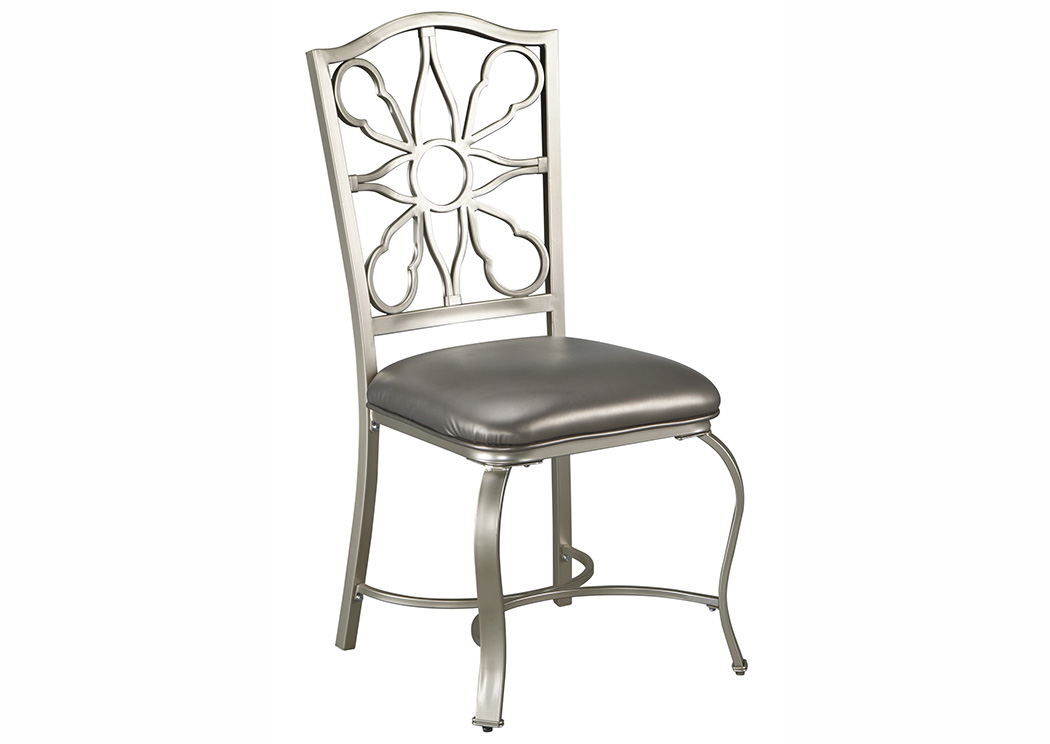 Shollyn Silver Dining Upholstered Side Chair (Set of 4),ABF Signature Design by Ashley