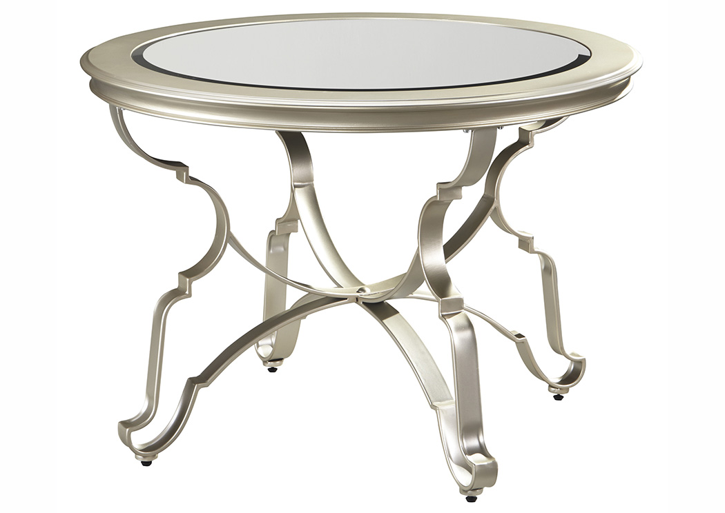 Shollyn Silver Round Dining Room Table,ABF Signature Design by Ashley