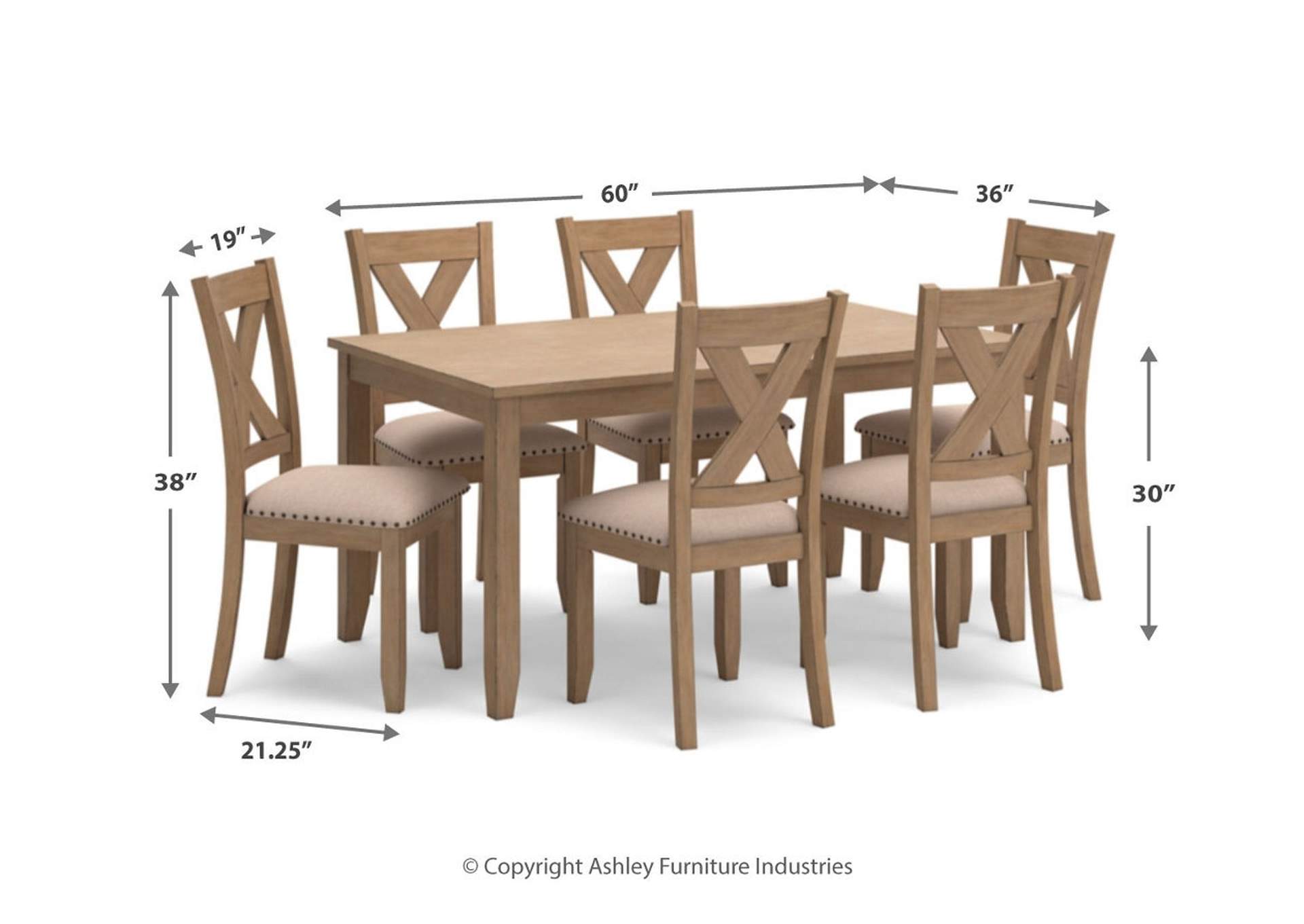 Sanbriar Dining Table and Chairs (Set of 7),Signature Design By Ashley