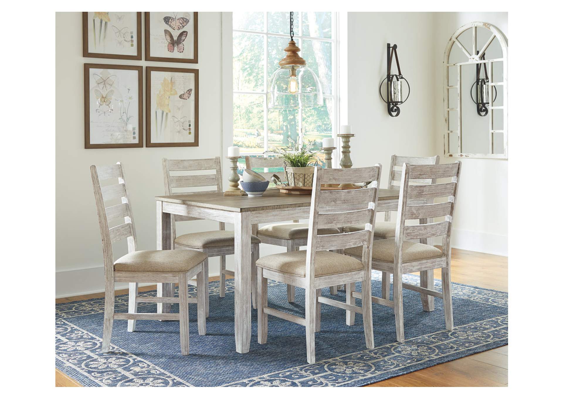 Skempton Dining Table and Chairs (Set of 7),Signature Design By Ashley