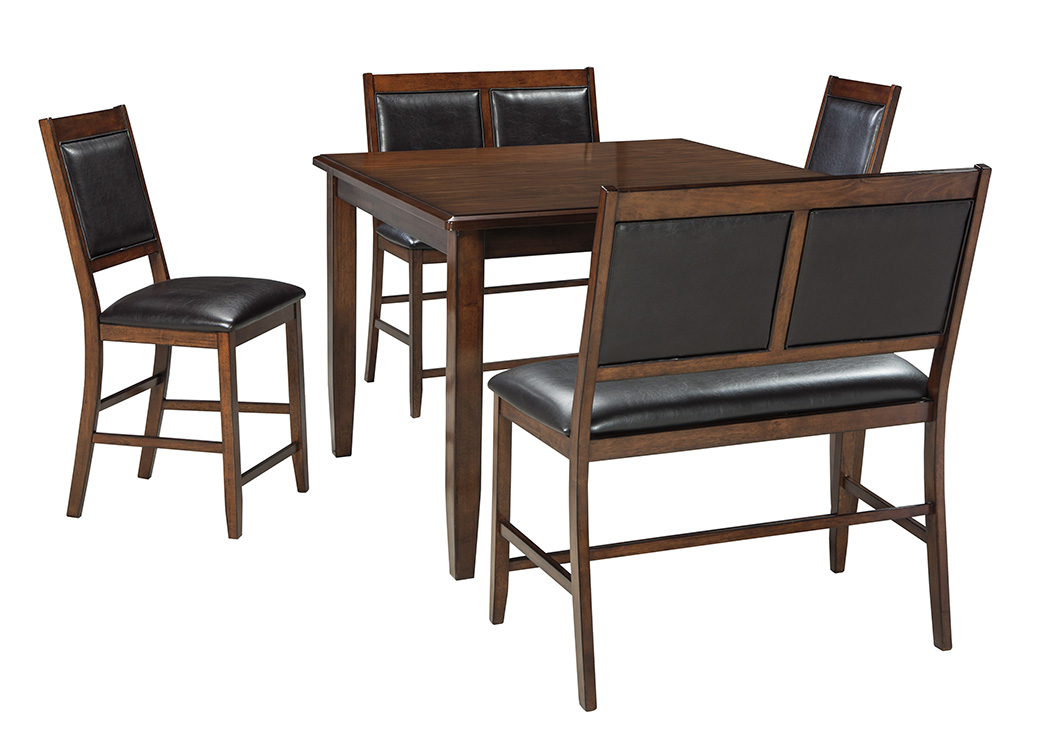 Meredy Brown Dining Room Counter Table Set,ABF Signature Design by Ashley