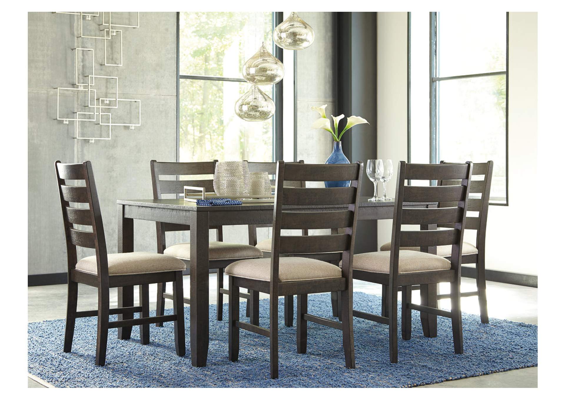 Rokane Dining Table and Chairs (Set of 7),Signature Design By Ashley