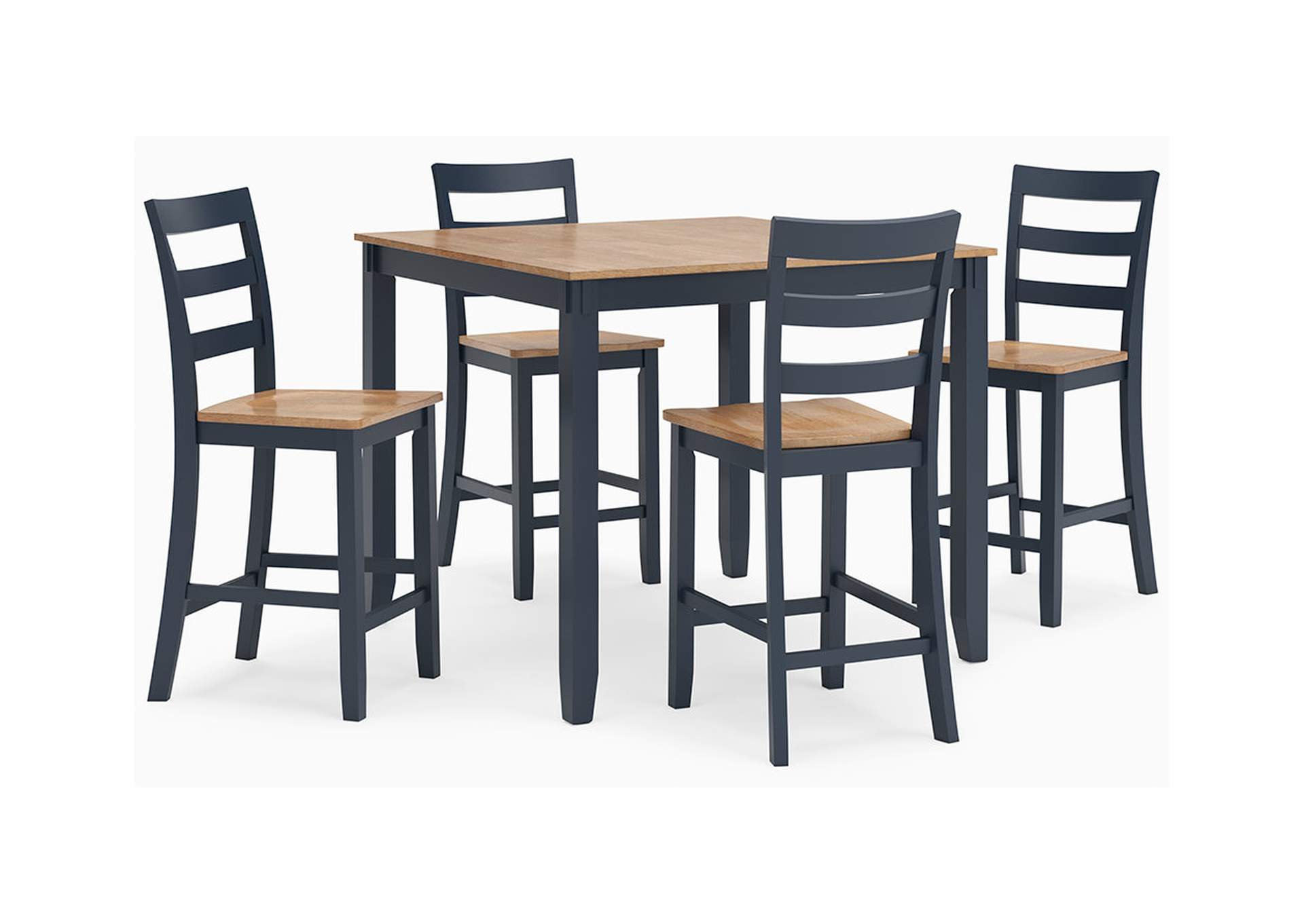 Gesthaven Counter Height Dining Table and 4 Barstools (Set of 5),Signature Design By Ashley