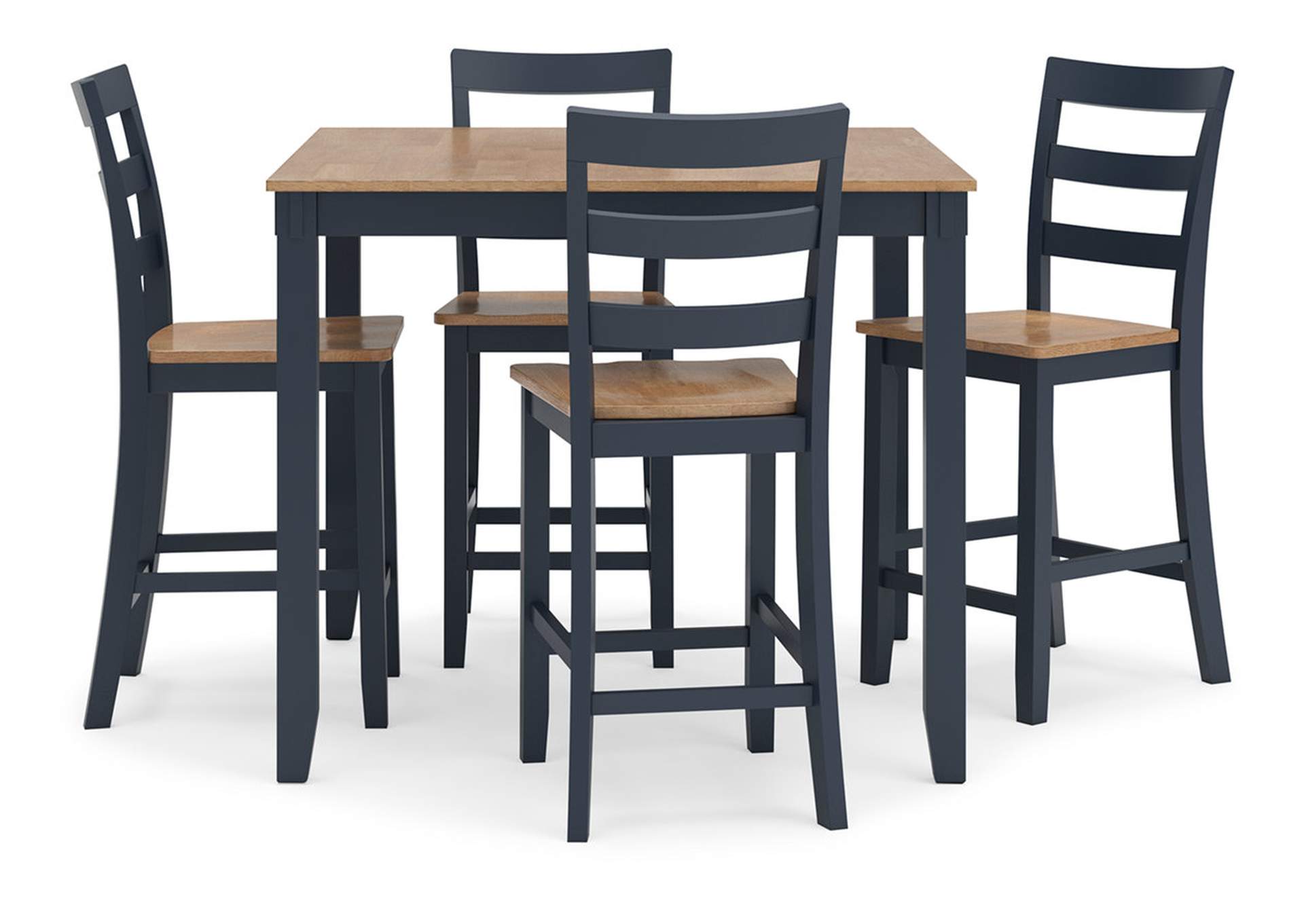 Gesthaven Counter Height Dining Table and 4 Barstools (Set of 5),Signature Design By Ashley