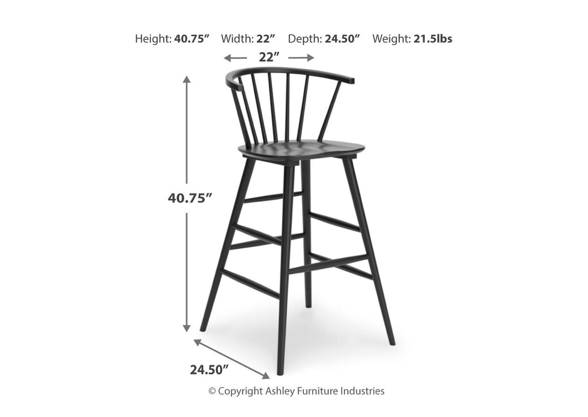 Otaska Bar Height Stool,Signature Design By Ashley