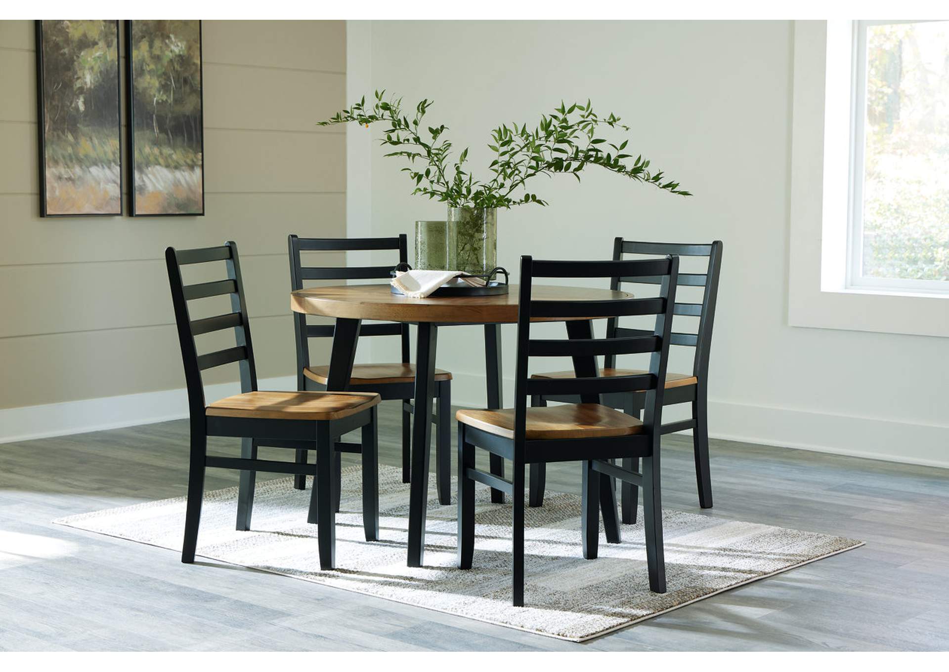 Blondon Dining Table and 4 Chairs (Set of 5),Signature Design By Ashley