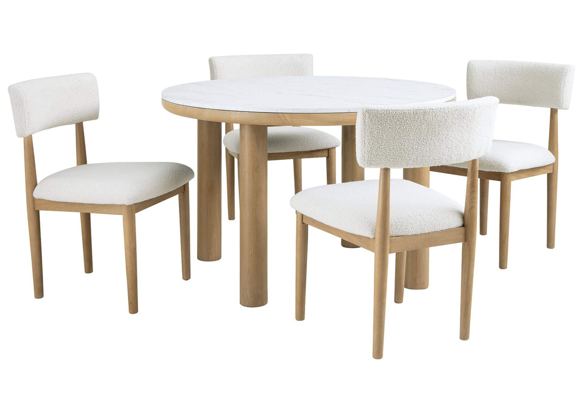 Sawdyn Dining Table and 4 Chairs,Signature Design By Ashley