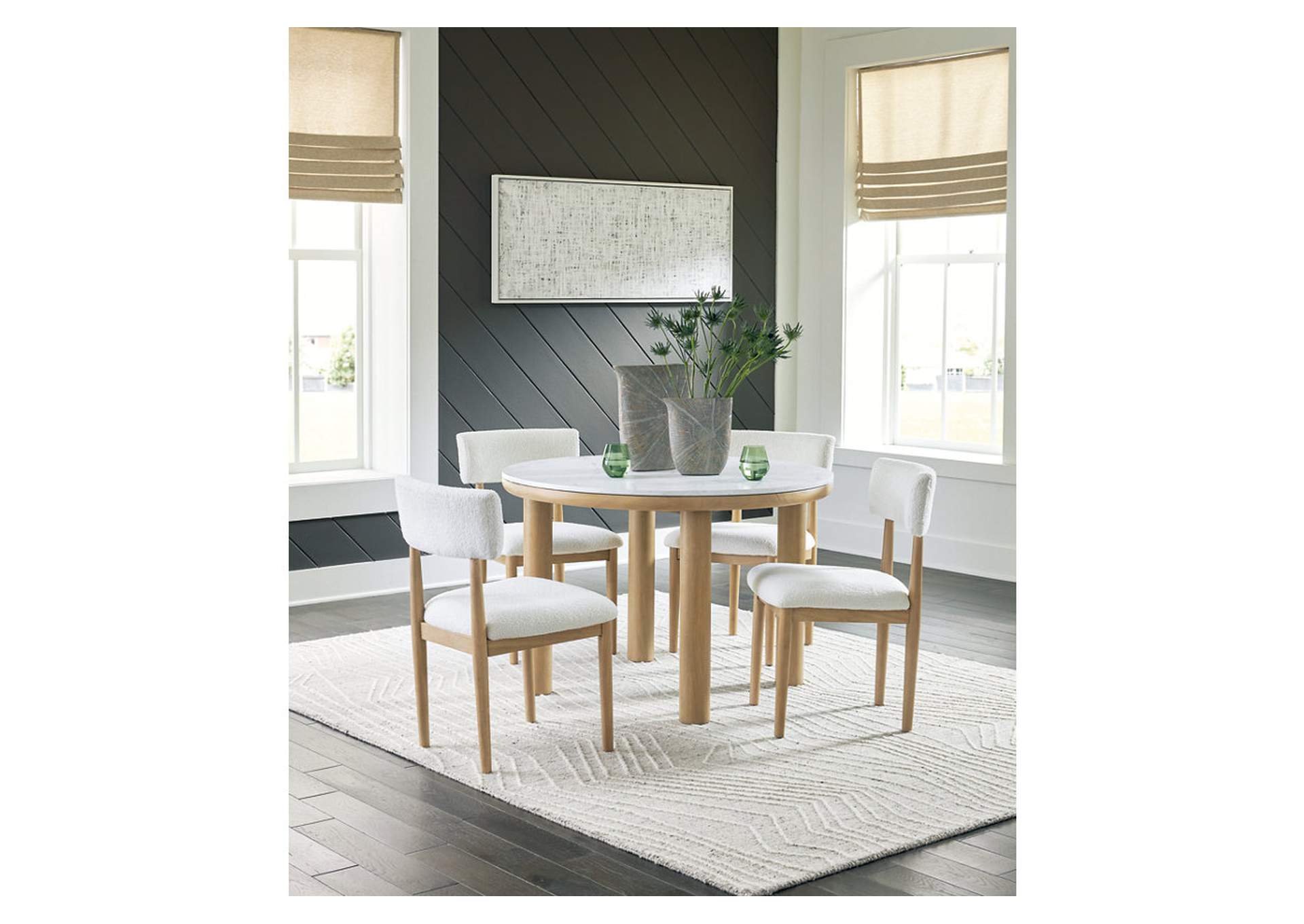 Sawdyn Dining Table and 4 Chairs,Signature Design By Ashley