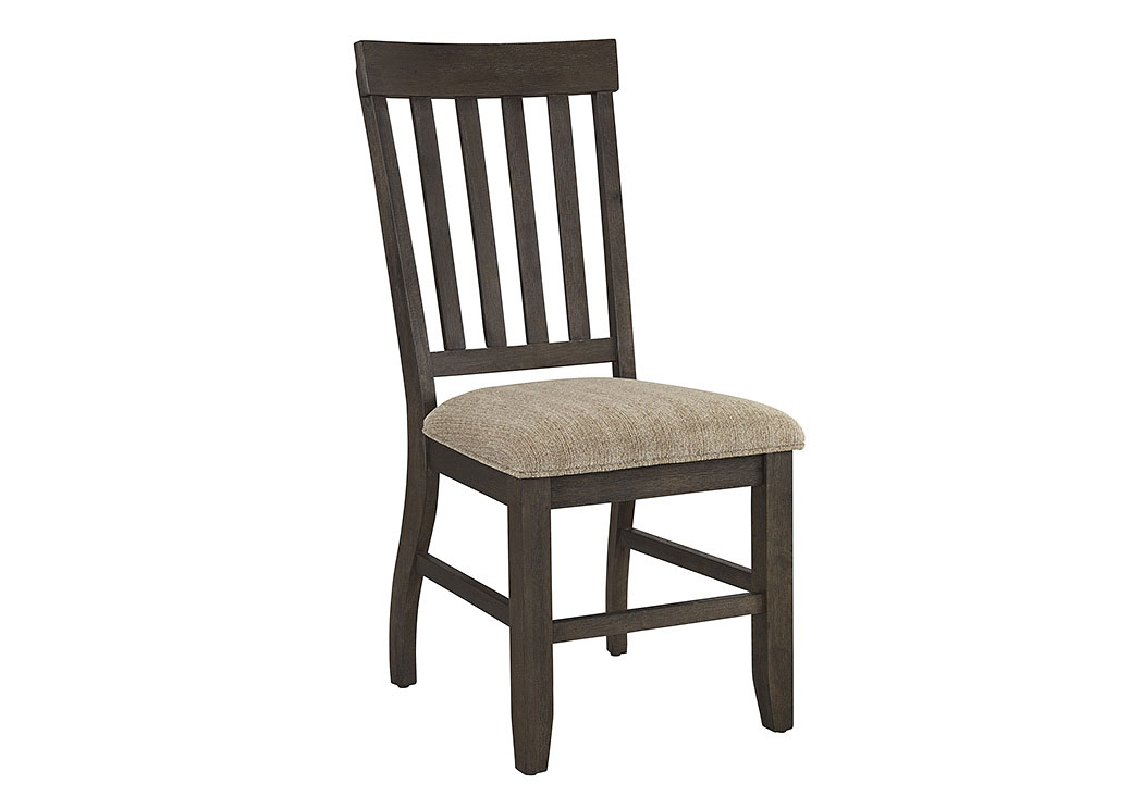 Dresbar Grayish Brown Dining Upholstered Side Chair (Set of 2),ABF Signature Design by Ashley