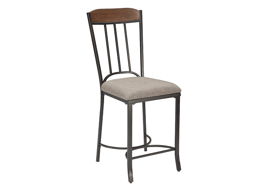 Zanilly Two-Tone Upholstered Barstool (Set of 2),ABF Signature Design by Ashley