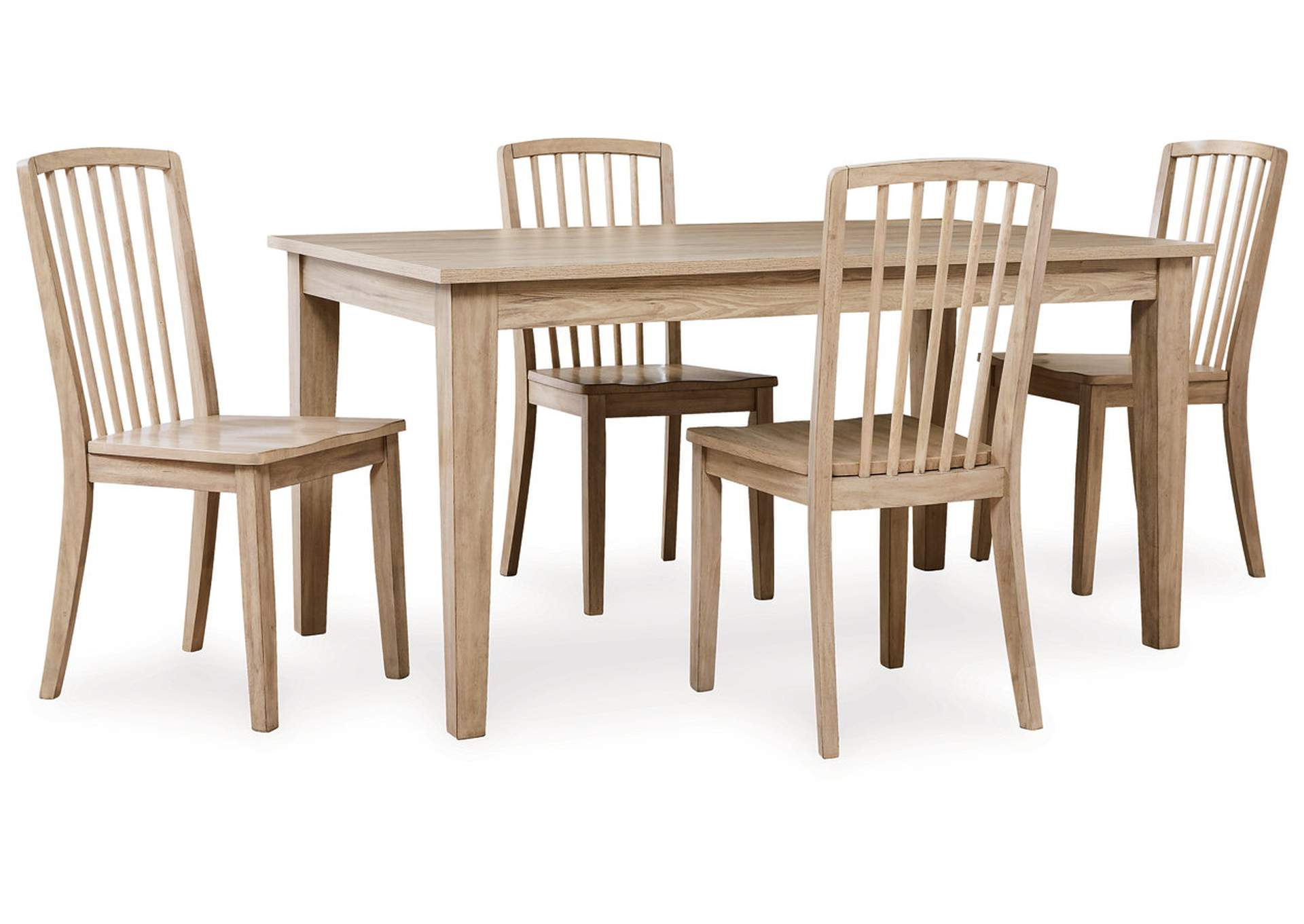 Gleanville Dining Table and 4 Chairs,Signature Design By Ashley