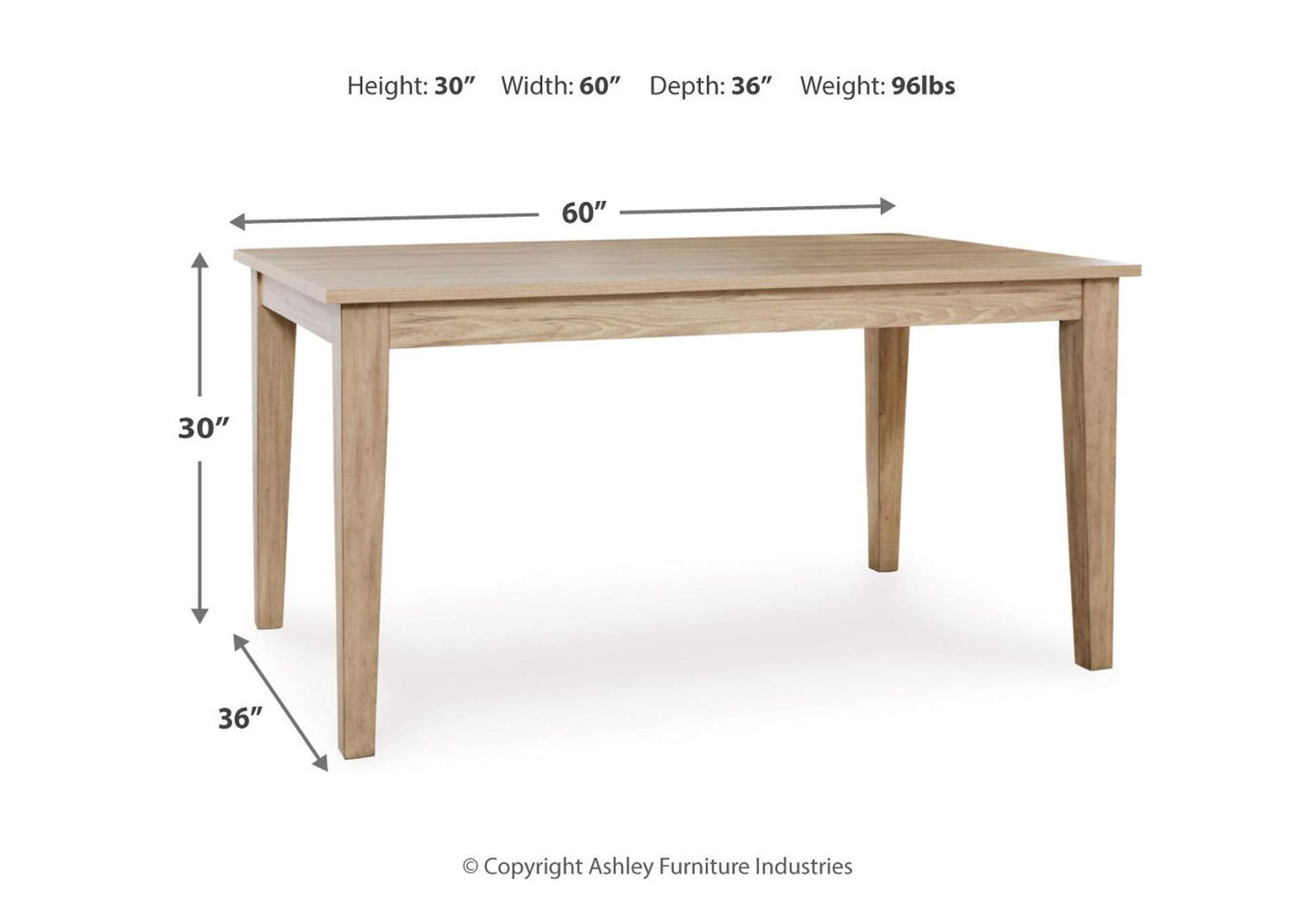 Gleanville Dining Table,Signature Design By Ashley