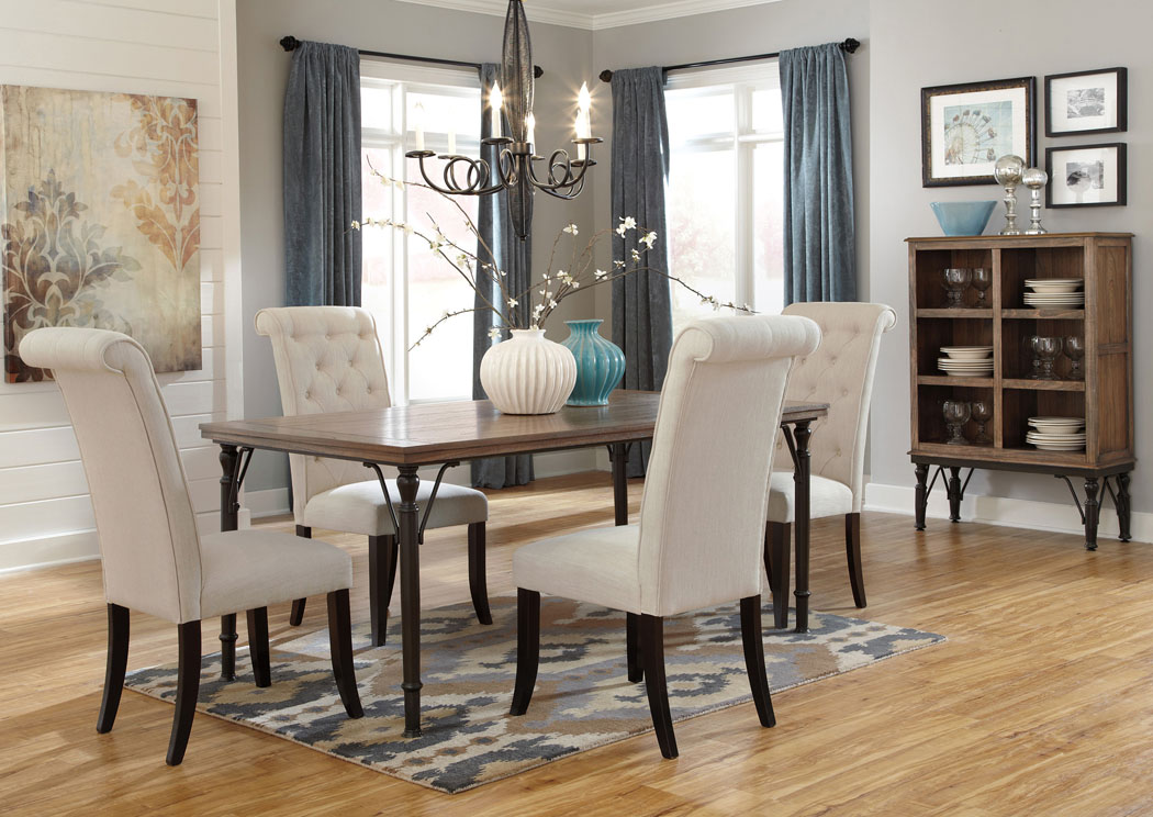 Tripton Rectangular Dining Table w/ 4 Side Chairs,ABF Signature Design by Ashley