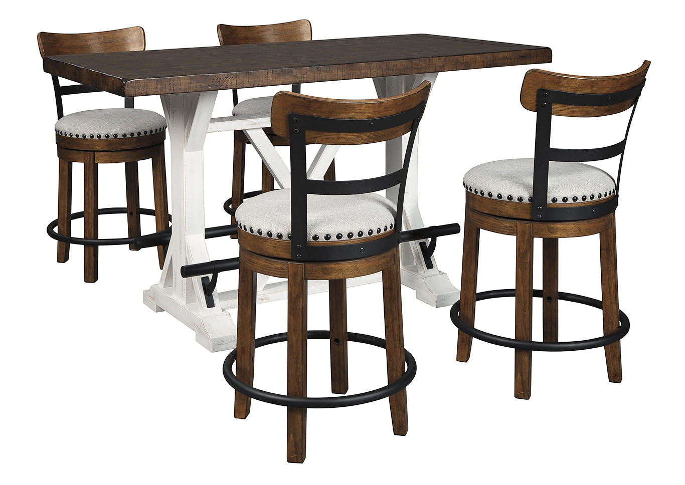 Rustic Counter Height Dining Table Set Square Rustic Wood Counter 