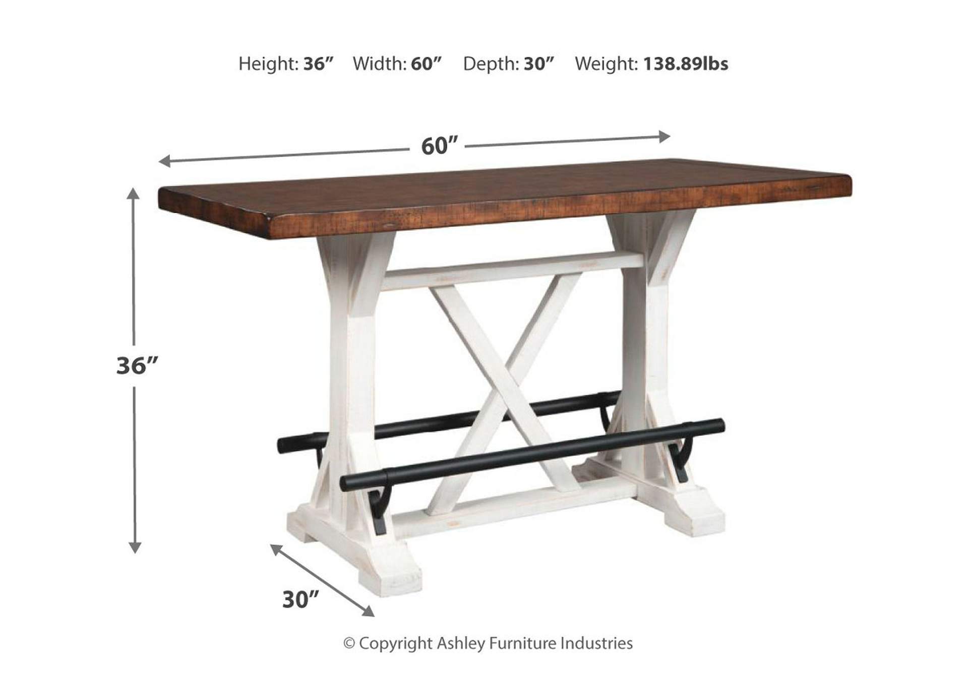 Valebeck Counter Height Dining Table,Signature Design By Ashley