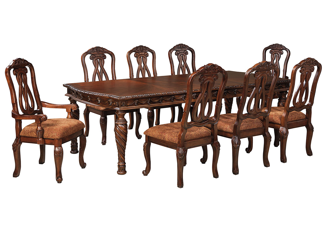 North Shore Dark Brown Rectangular Dining Table W 4 Side Chairs 2 Arm North Shore Dark Brown Rectangular Dining Table W 4 Side Chairs 2 Arm Chairs Sale 1959 99 Dimension Dining Uph Side Chair 2 Cn 24 75 D X44 38 H X23 13 W