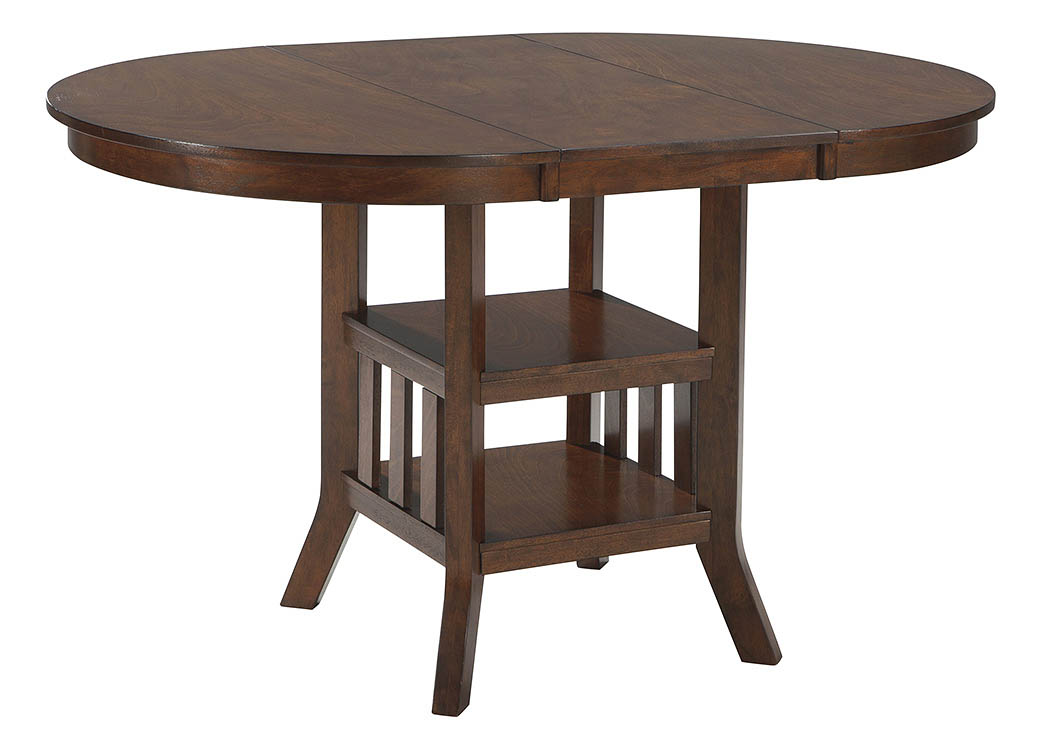 Renaburg Medium Brown Oval Dining Room Counter Extension Table,ABF Signature Design by Ashley