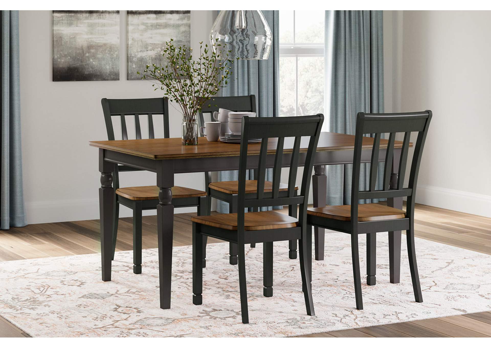 Owingsville Dining Table and 4 Chairs,Signature Design By Ashley