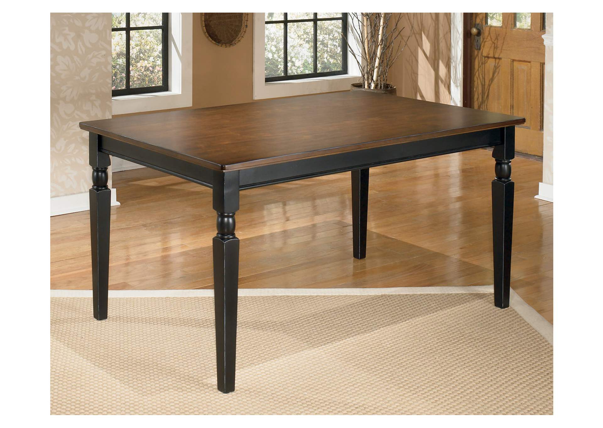Owingsville Dining Table and 4 Chairs and Bench,Signature Design By Ashley