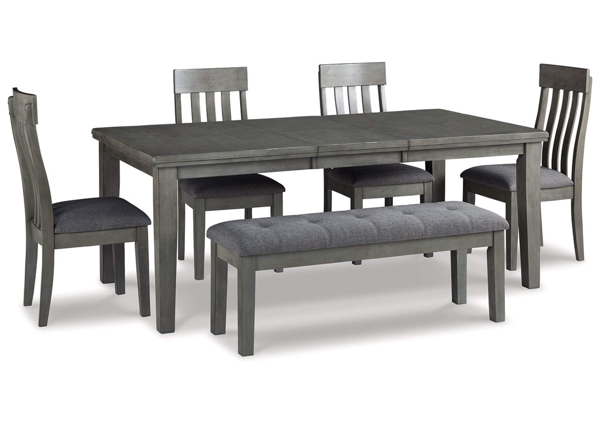 Hallanden Dining Table, 4 Chairs, and Bench,Signature Design By Ashley
