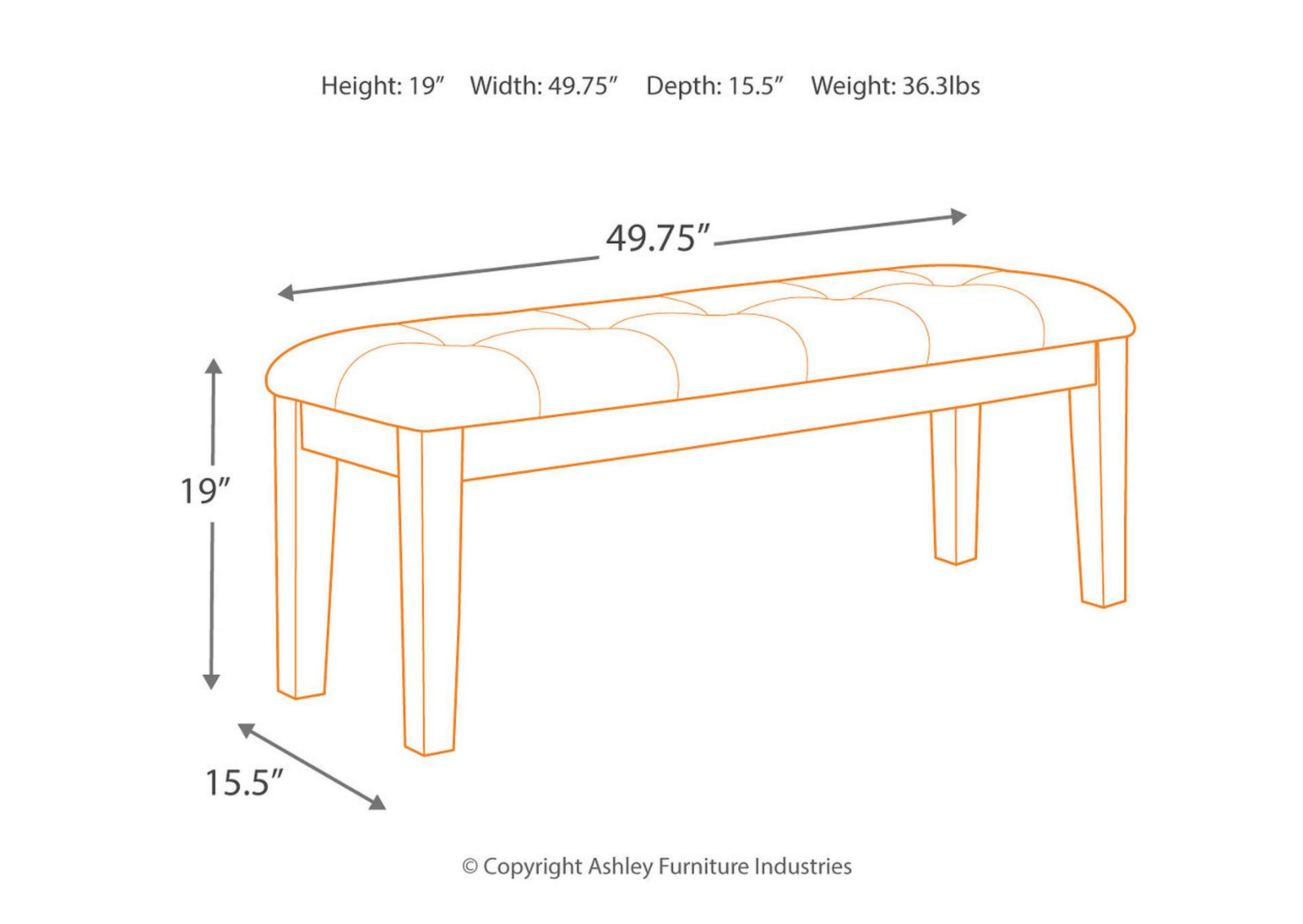 Ralene Dining Bench,Signature Design By Ashley