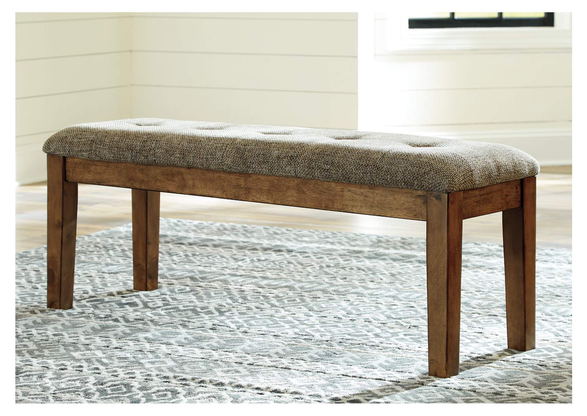Flaybern Light Brown Dining Bench,Direct To Consumer Express