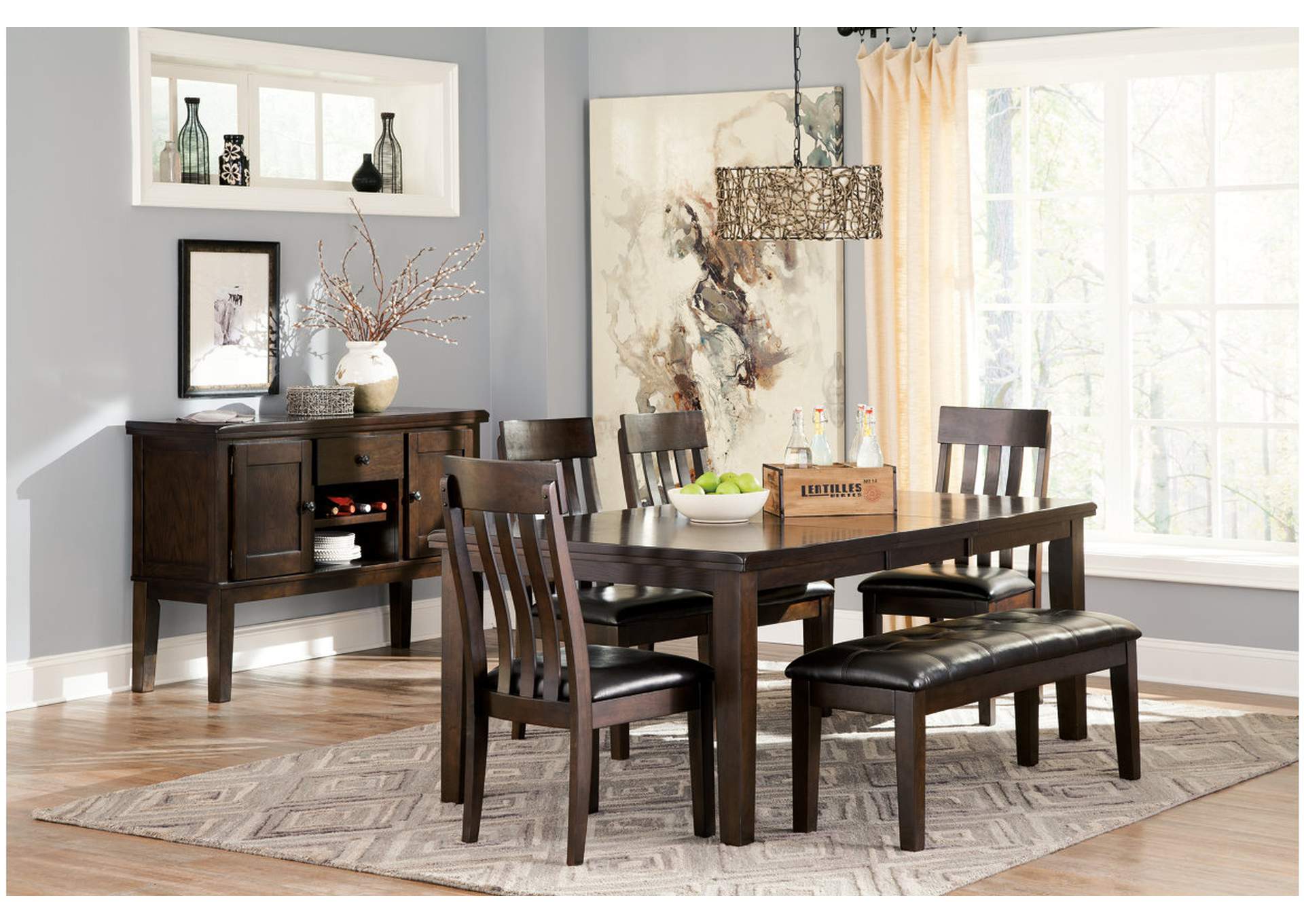 Haddigan Brown Dining Room Bench,Direct To Consumer Express